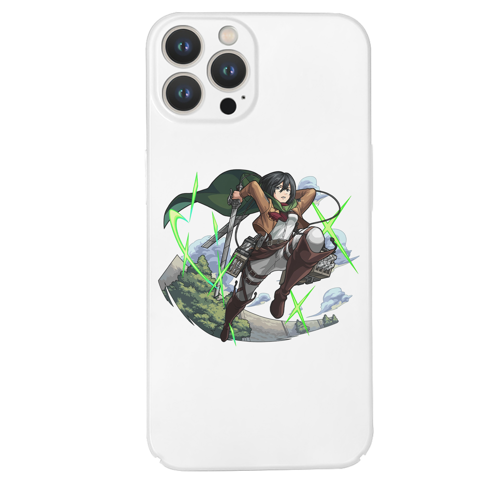 （画像用） 進撃の巨人 ミカサ·アッカーマン Attack on Titan Mikasa Ackerman 【iPhone 14シリーズ対応】ハードケース